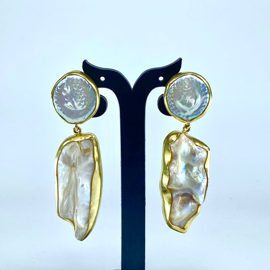 Luxe Baroque Gold Drop Earrings