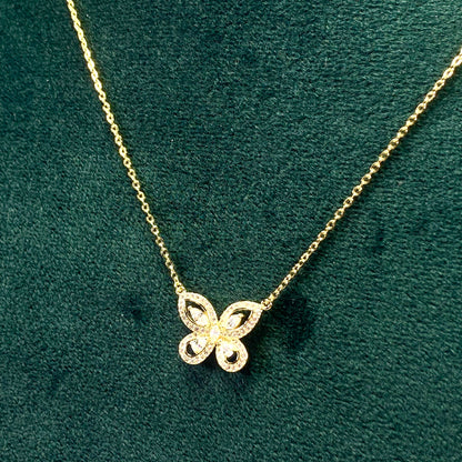 Elegant Butterfly Charm Necklace