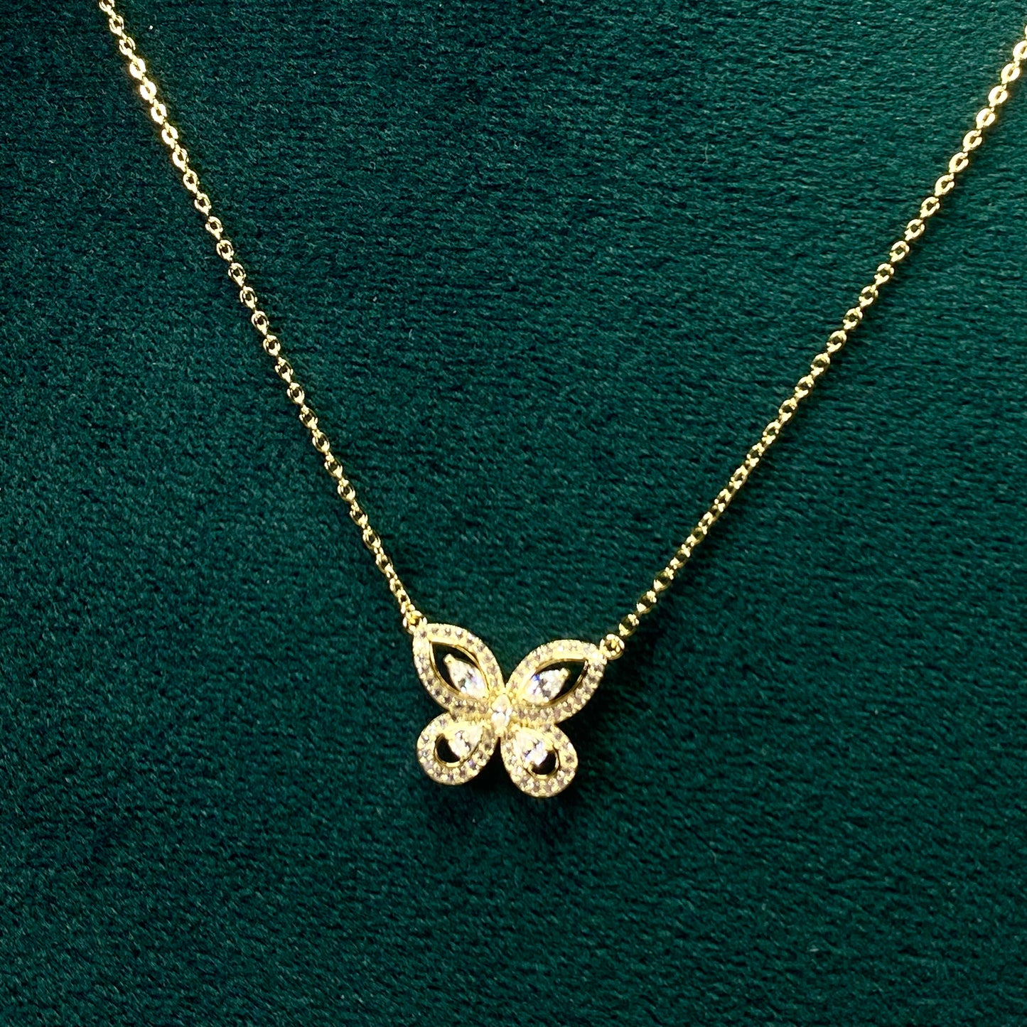 Elegant Butterfly Charm Necklace