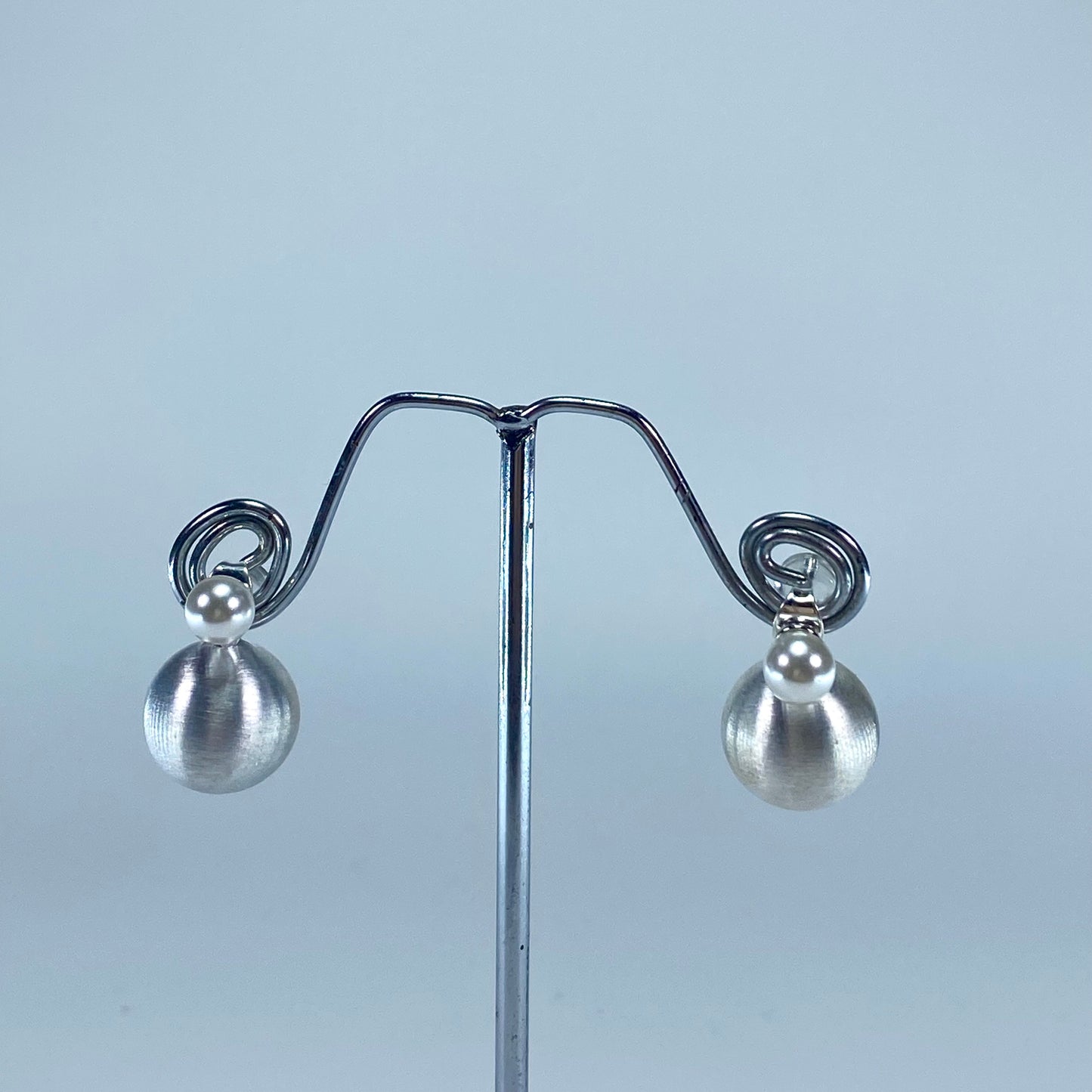 Luxe Dual Pearl Stud Earrings