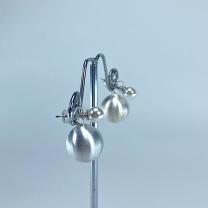 Luxe Dual Pearl Stud Earrings