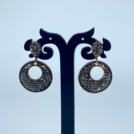 Glamorous Midnight Halo Earrings